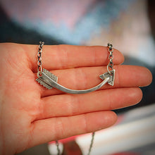 Load image into Gallery viewer, Sterling Silver Arrow Necklace