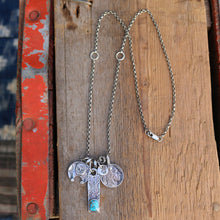Load image into Gallery viewer, Sierra Bella turquoise Bar Pendant + Naja Reworked Necklace