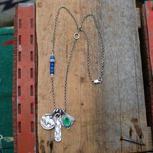 Load image into Gallery viewer, Sonoran Mountain turquoise Pendant + Bar Pendant Reworked Necklace
