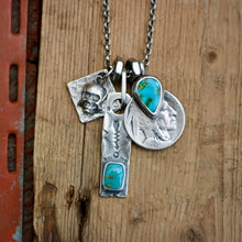 Load image into Gallery viewer, Sonoran Mountain turquoise  + 1920 Nickel Reworked Necklace