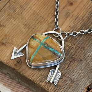 Royston Turquoise Arrow Pendant Necklace