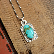 Load image into Gallery viewer, Sonoran Mountain Turquoise Dog Tag Necklace