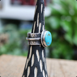 Emerald Valley Turquoise + Sterling Ring - UK O / US 7