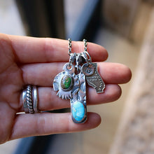 Load image into Gallery viewer, VINTAGE 70s California State pendant + Bar Pendant Reworked Necklace