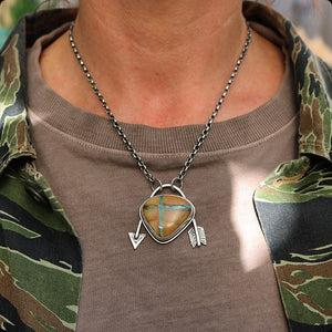 Royston Turquoise Arrow Pendant Necklace