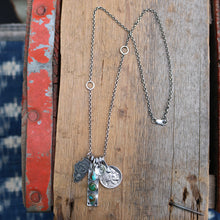 Load image into Gallery viewer, VINTAGE 70s ILLINOIS State Pendant Reworked Necklace