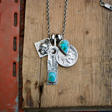 Load image into Gallery viewer, Sonoran Mountain turquoise  + 1920 Nickel Reworked Necklace