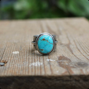 Emerald Valley Turquoise + Sterling Ring - UK O / US 7