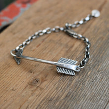 Load image into Gallery viewer, Sterling silver Arrow Bracelet