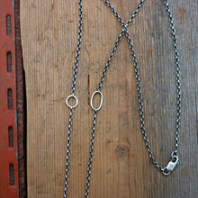 Load image into Gallery viewer, Blue Bird turquoise Pendant + Bar Pendant Reworked Necklace