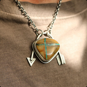 Royston Turquoise Arrow Pendant Necklace