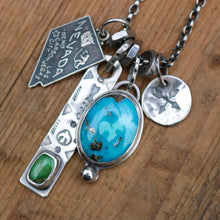 Load image into Gallery viewer, VINTAGE 70s Nevada State pendant Reworked Necklace