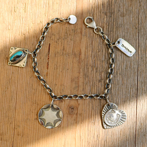 Sterling silver Charm Bracelet #4