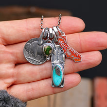 Load image into Gallery viewer, VINTAGE 70s California State pendant Reworked Necklace