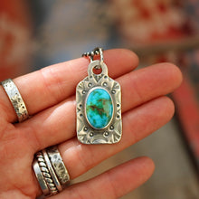 Load image into Gallery viewer, Sonoran Mountain Turquoise Dog Tag Necklace
