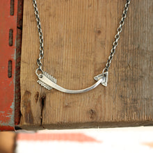 Load image into Gallery viewer, Sterling Silver Arrow Necklace