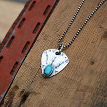 Load image into Gallery viewer, Nacozari Turquoise Plectrum Necklace