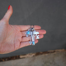 Load image into Gallery viewer, VINTAGE Snoopy with Sierra Bella turquoise Bar Pendant + Thunderbird Reworked Necklace