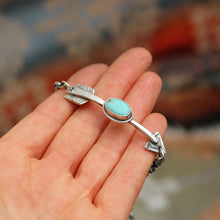 Load image into Gallery viewer, Sterling silver Arrow + Pilot Mountain Bracelet #2