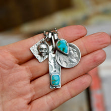Load image into Gallery viewer, Sonoran Mountain turquoise  + 1920 Nickel Reworked Necklace
