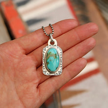 Load image into Gallery viewer, Sonoran Mountain Turquoise Dog Tag Necklace