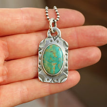 Load image into Gallery viewer, Turquoise Mountain Dog Tag Necklace