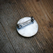Load image into Gallery viewer, Round Sterling Silver Thunderbird Pin