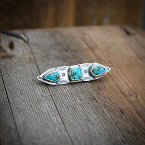 Sterling Silver + Pilot Mountain bar Pin