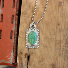 Load image into Gallery viewer, Turquoise Mountain Dog Tag Necklace