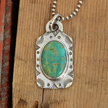 Load image into Gallery viewer, Turquoise Mountain Dog Tag Necklace