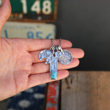 Load image into Gallery viewer, Sierra Bella turquoise Bar Pendant + Naja Reworked Necklace