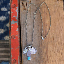 Load image into Gallery viewer, Sierra Bella turquoise Bar Pendant + Thunderbird Reworked Necklace