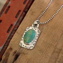 Load image into Gallery viewer, Turquoise Mountain Dog Tag Necklace