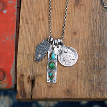 Load image into Gallery viewer, VINTAGE 70s ILLINOIS State Pendant Reworked Necklace