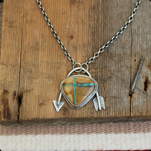 Royston Turquoise Arrow Pendant Necklace
