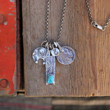 Load image into Gallery viewer, Sierra Bella turquoise Bar Pendant + Naja Reworked Necklace