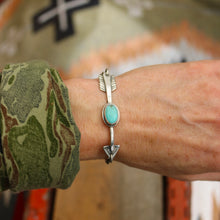 Load image into Gallery viewer, Sterling silver Arrow + Pilot Mountain Bracelet #2