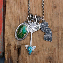 Load image into Gallery viewer, VINTAGE 70s New Jersey State pendant Reworked Necklace