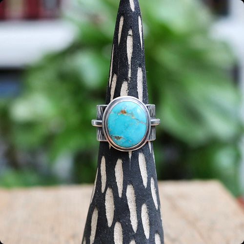 Emerald Valley Turquoise + Sterling Ring - UK O / US 7
