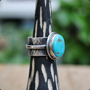 Emerald Valley Turquoise + Sterling Ring - UK O / US 7