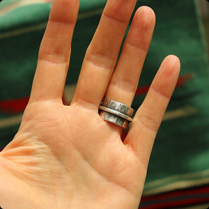 Sonoran Rose Turquoise + Sterling Ring >> UK M
