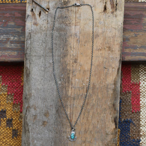 Sonoran Gold Turquoise Half Moon Necklace #1