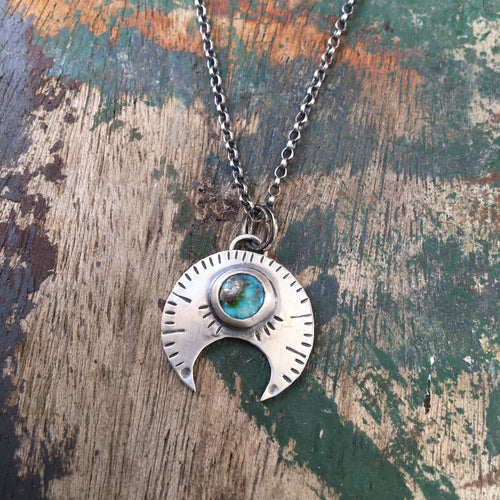 Sonoran Gold Turquoise Naja Necklace #1