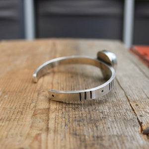 Sterling silver + Cumpas Turquoise cuff - 6.5”