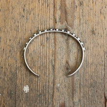 Load image into Gallery viewer, VINTAGE mid century Zuni Sterling Silver Snake Eye cuff / bracelet
