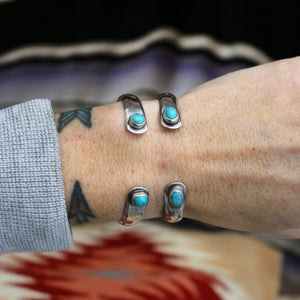 Turquoise Crescent Cuff (6” - 6.5”)