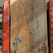 Load image into Gallery viewer, Number 8 turquoise pendant + Thunderbird Necklace