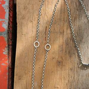 Cumpas Turquoise pendant + 1926 Nickel Reworked Necklace