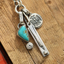 Load image into Gallery viewer, Number 8 turquoise pendant + Thunderbird Necklace