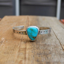 Load image into Gallery viewer, Sterling silver + Cumpas Turquoise cuff - 6.5”